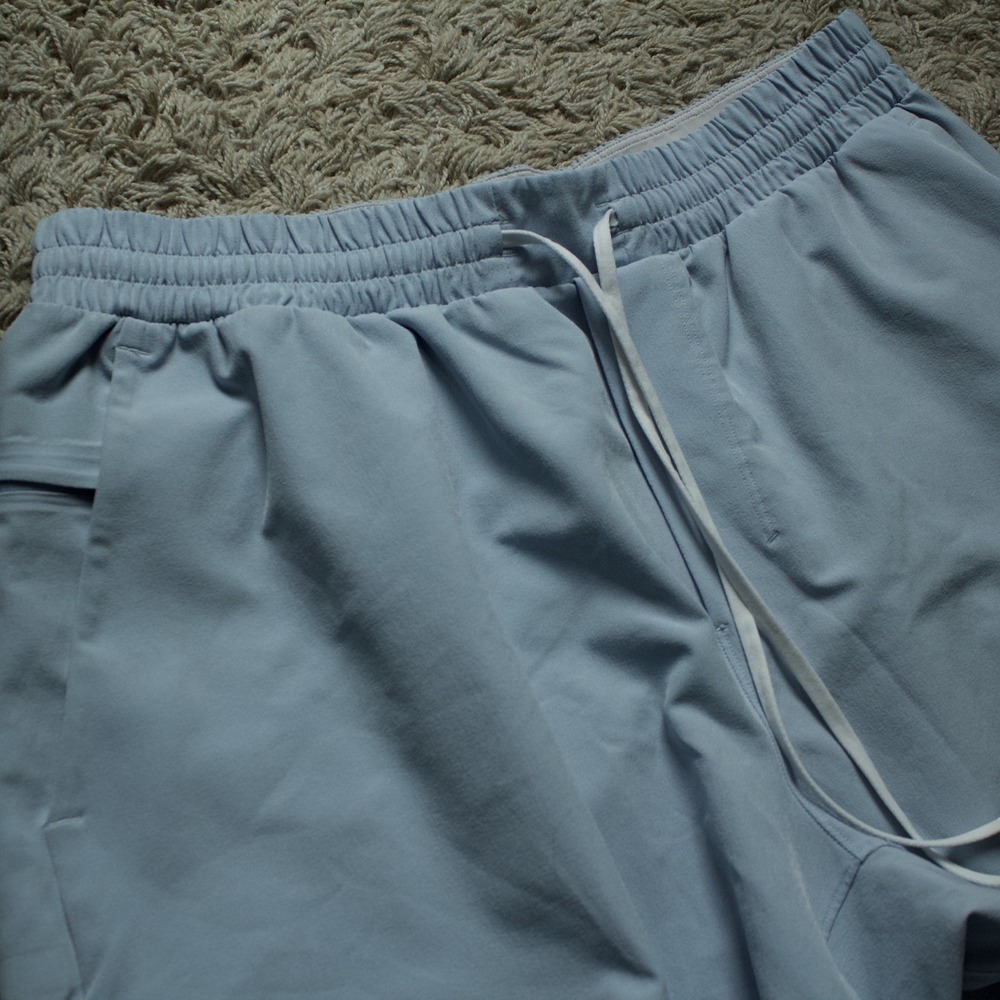 Lululemon Men's Pool Shorts 5" Light Blue Swim Trunks LM7AWXS Size L